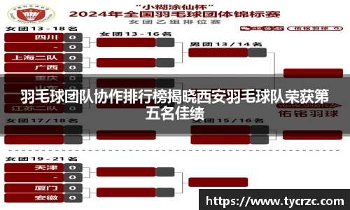 羽毛球团队协作排行榜揭晓西安羽毛球队荣获第五名佳绩